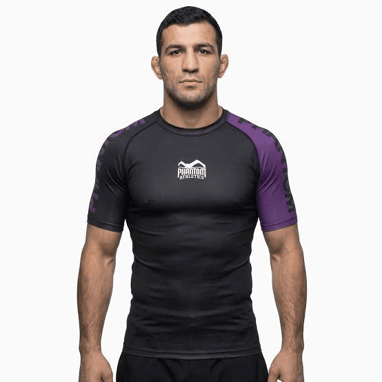 Fighter in Phantom rashguard